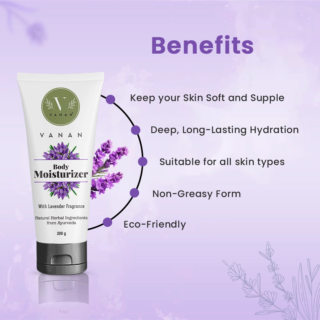 Vanan Moisturizer Lavender – 200g | Calming Hydration Cream