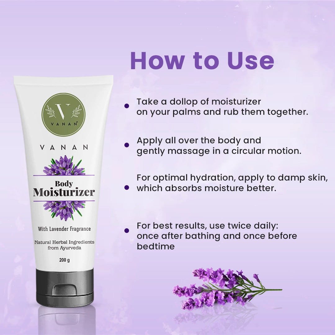 Vanan Moisturizer Lavender – 200g | Calming Hydration Cream
