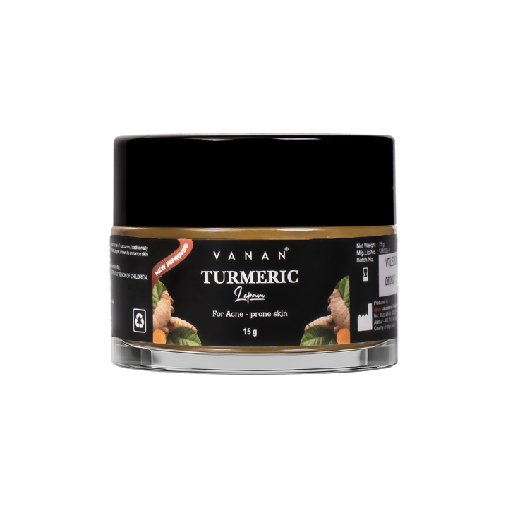 Vanar Turmeric Lotion jar on a white background