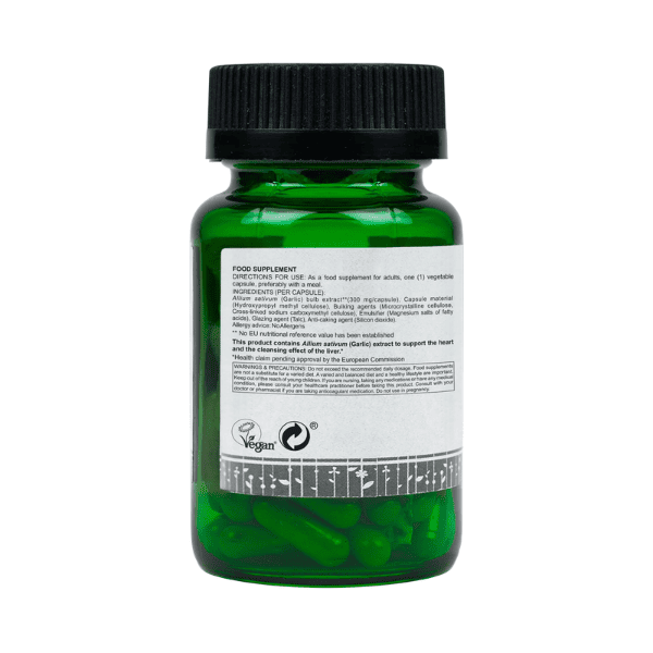 Garlic Capsules | Heart Health & Immunity Support | 60 Capsules| Vanan Herbal 