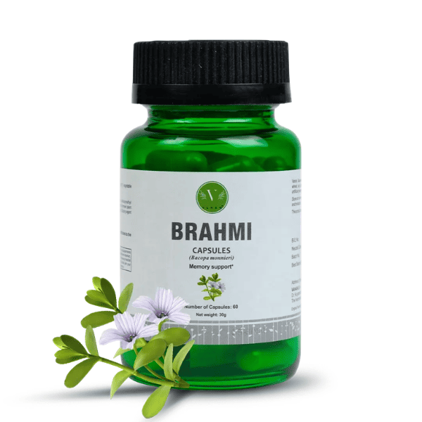 Brahmi Capsules | Memory, Focus & Mental Clarity | 60 Capsules | Vanan Herbal 