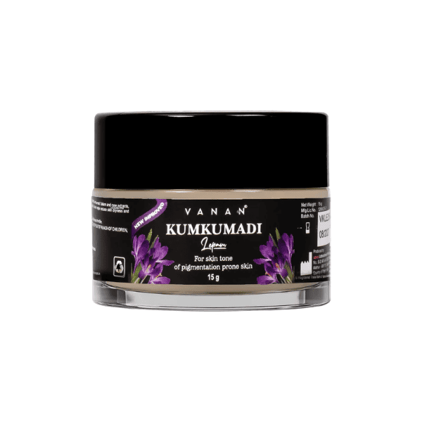 Vanan Kumkumadi (Saffron) Lepam – 15g | Radiance & Glow Enhancing Balm 