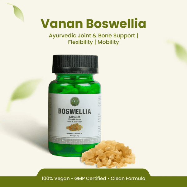 Boswellia Capsules | Joint Comfort & Mobility Support | 60 Capsules | Vanan Herbal 