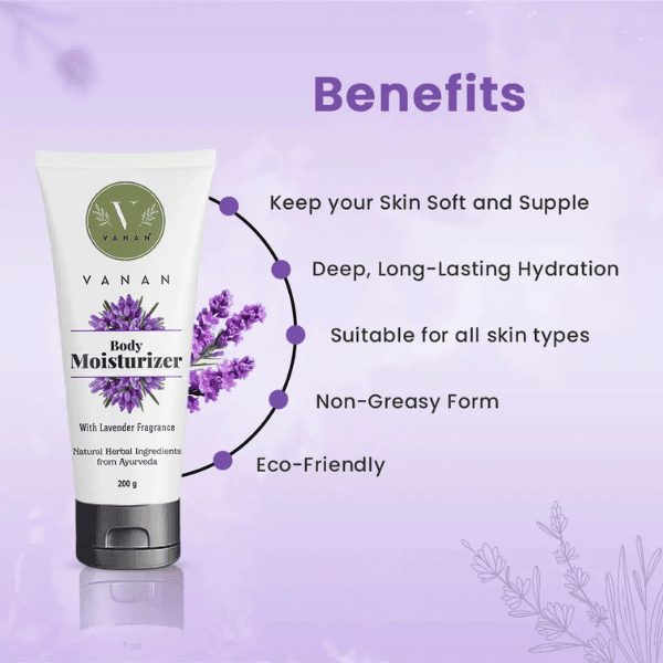 Vanan Moisturizer Lavender – 200g | Calming Hydration Cream 