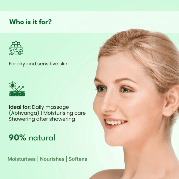 Aloe Vera Massage Oil – 90 ml | Natural Moisturizing & Soothing Body Oil | Vanan Herbal 