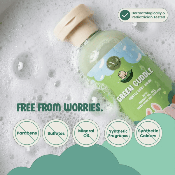 Baby Body Wash | Soap-Free Daily Cleanse & Skin Comfort | 200 ml | Vanan Herbal 