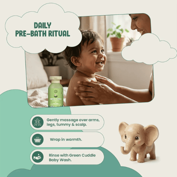 Baby Massage Oil | Daily Moisturising Care | 200 ml | Vanan Herbal 
