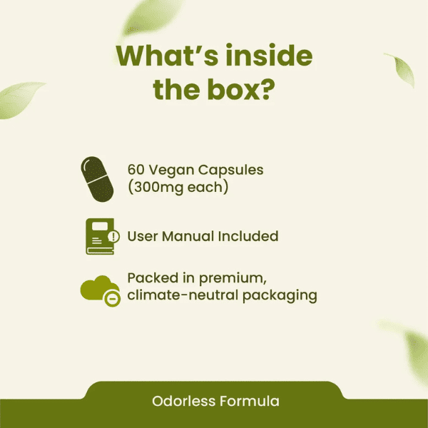 Garlic Capsules | Heart Health & Immunity Support | 60 Capsules| Vanan Herbal 