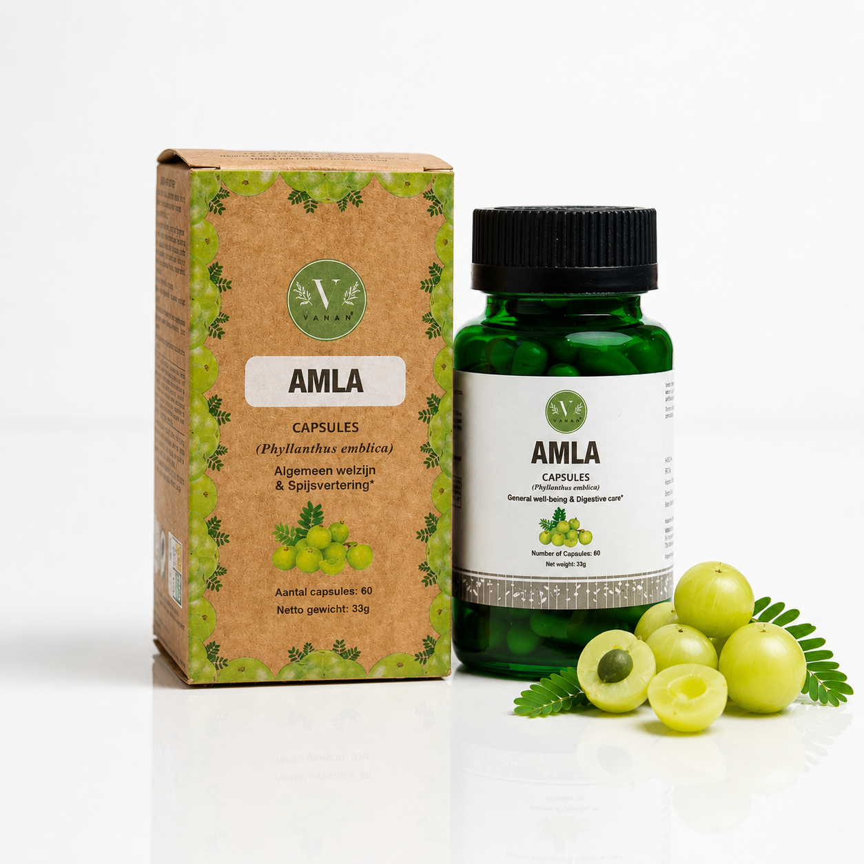 Amla Capsules | Natural Vitamin C & Immunity Support | 60 Capsules | Vanan Herbal 