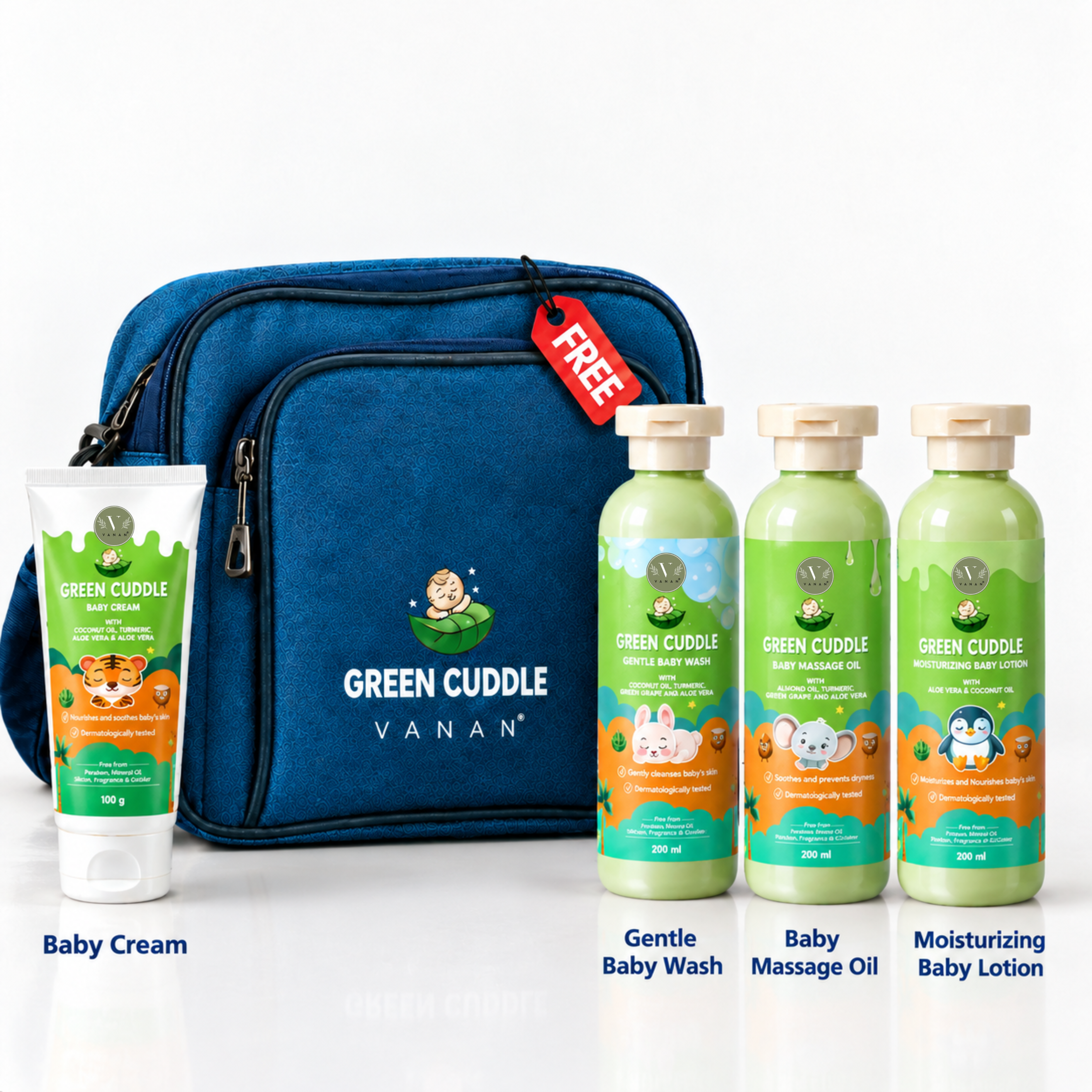Baby Care Gift Set | Gentle Daily Care for Newborns & Infants | Vanan Herbal 