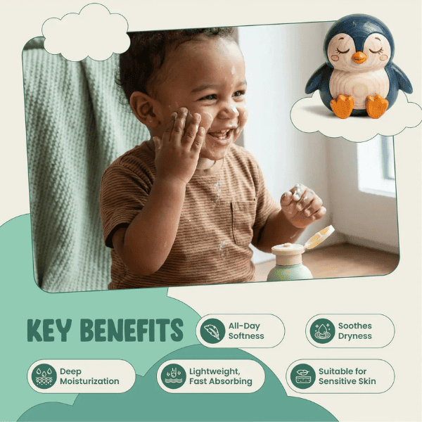 Vanan Herbal Baby Skin Comfort Combo | Soap-Free Body Wash & Daily Hydrating Lotion 