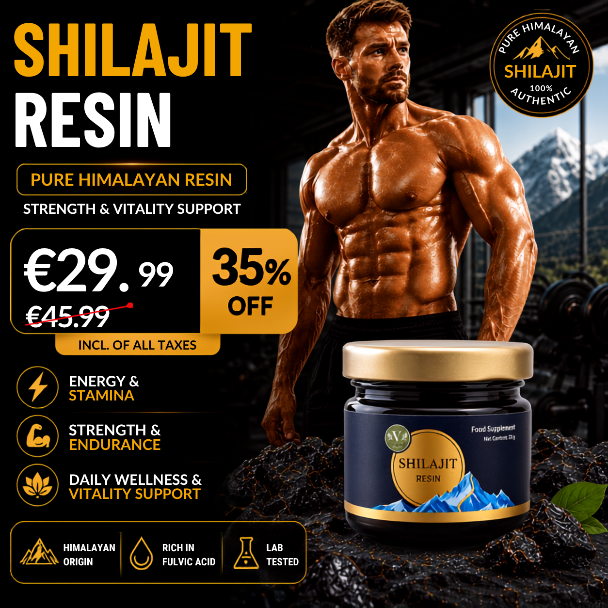 Shilajit Resin | Ayurvedic Rejuvenation & Stamina Support | Vanan Herbal 