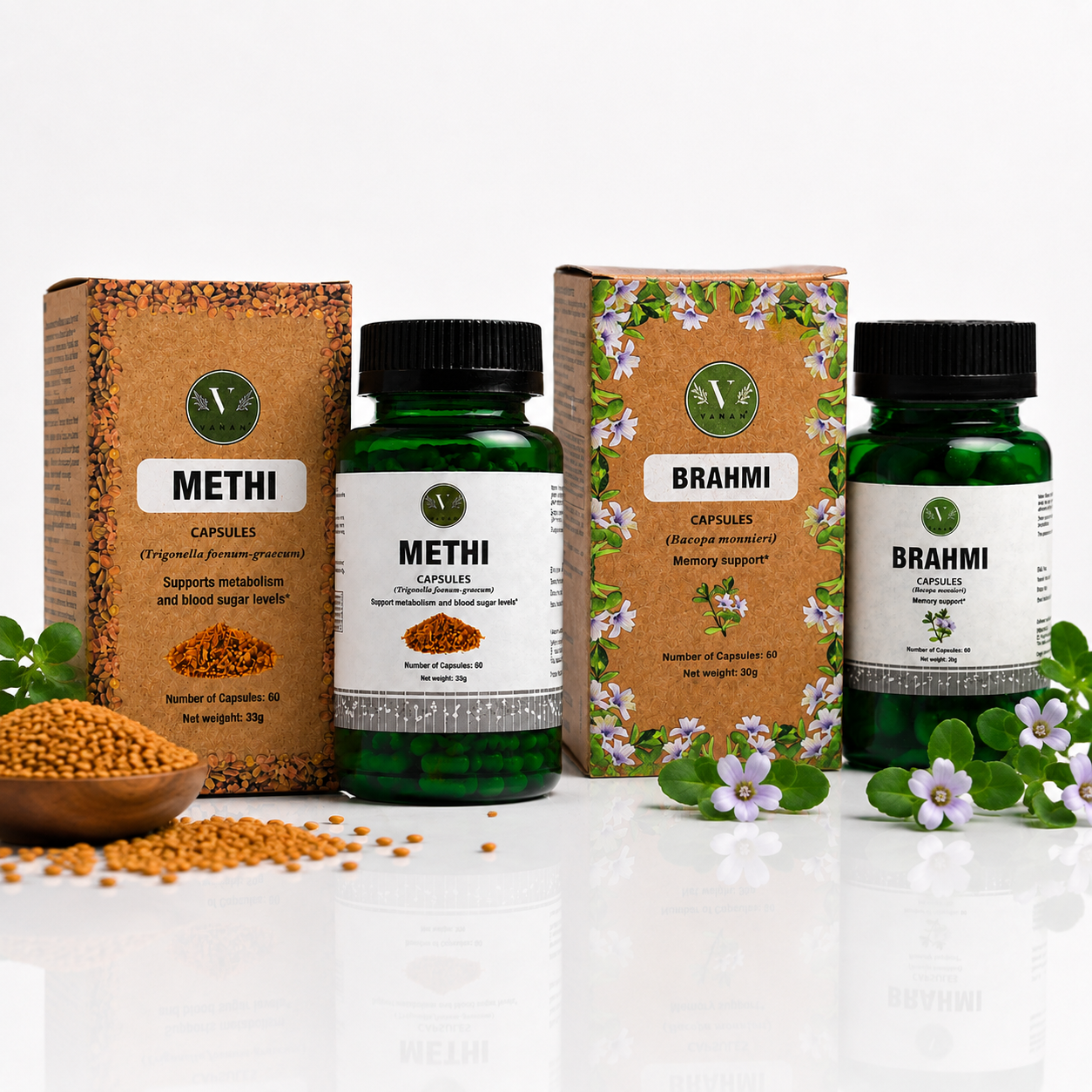 Mind & Memory Booster | Cognitive Support & Focus Formula | Vanan Herbal 