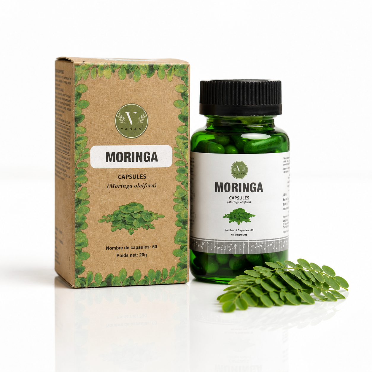 Moringa Capsules | Superfood Nutrition & Energy Support | 60 Capsules | Vanan Herbal 