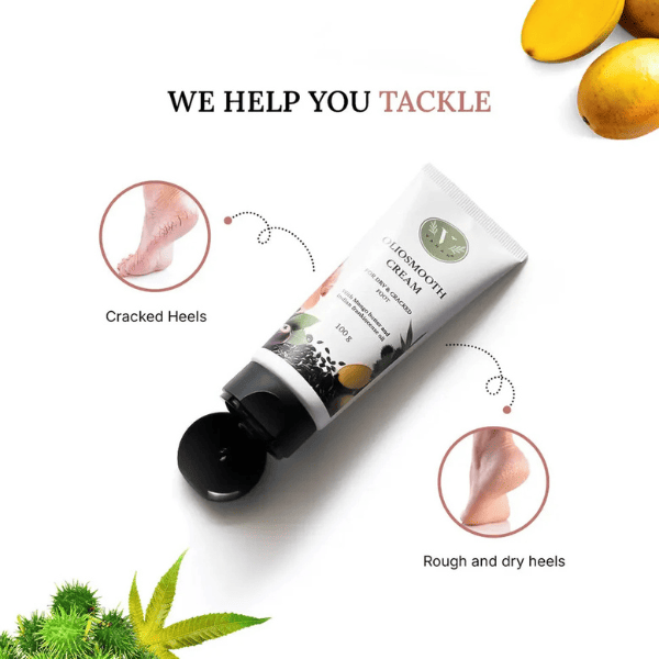 Oliosmooth Foot Cream | Foot Cream for Dry, Cracked Heels | Vanan Herbal 