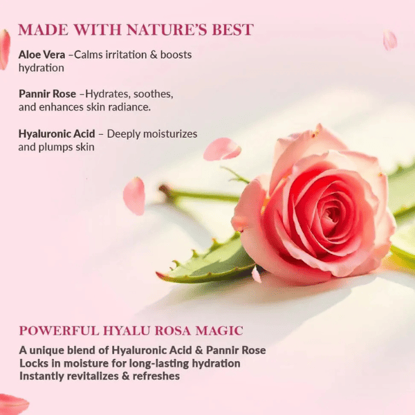 Pannir Rose Face Mist | Instant Hydration & Radiance Boost | Vanan Herbal 