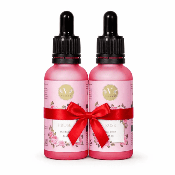 Pannir Rose Face Serum (Pack of 2) | Deep Hydration & Youthful Glow | Vanan Herbal 