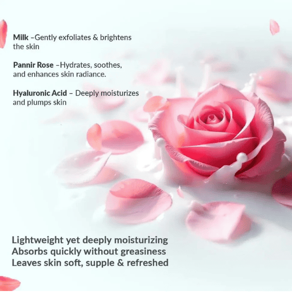 Pannir Rose Gel Cream (Pack of 2) | Lightweight Hydration & Radiance Formula | Vanan Herbal 
