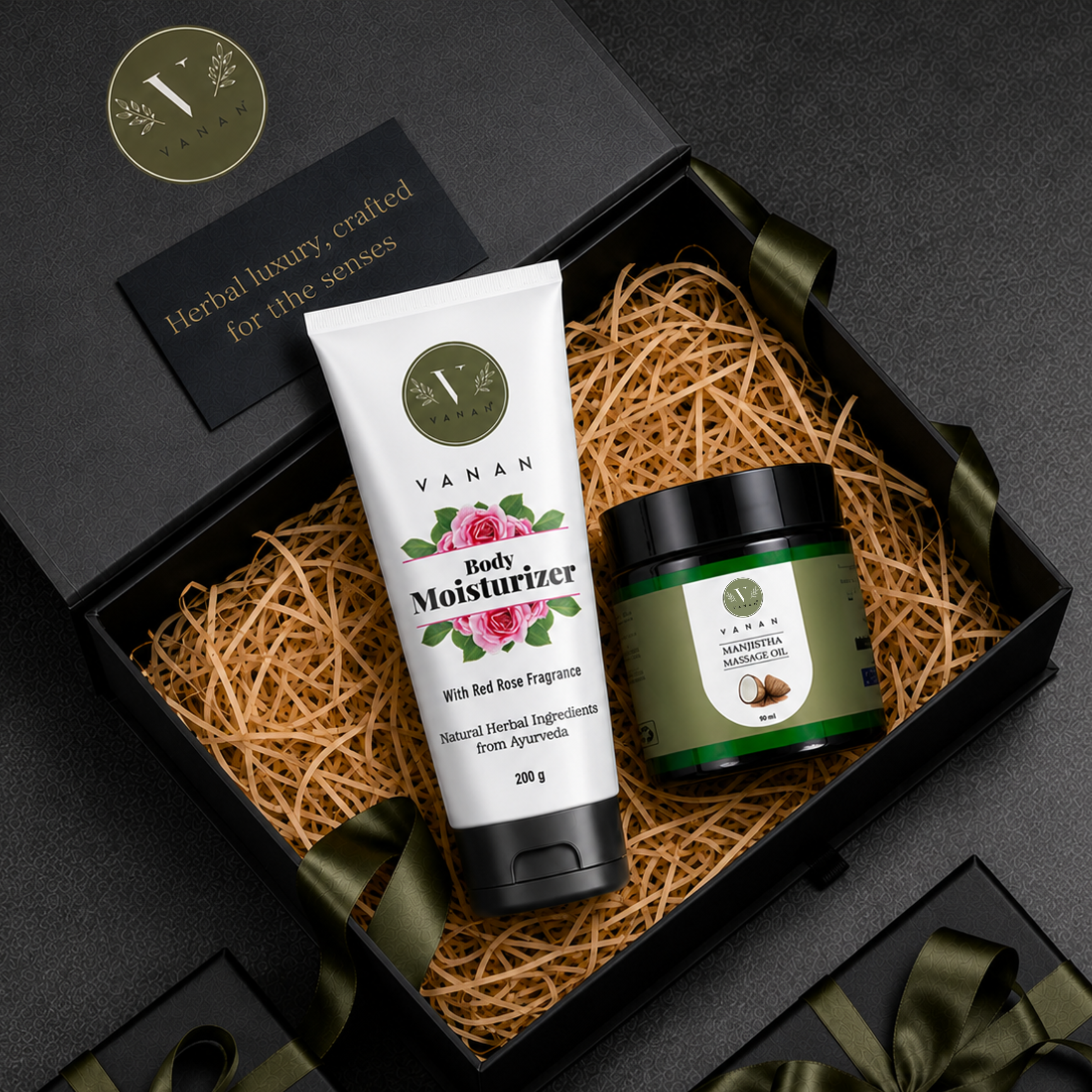 Rose Moisturiser & Body Massage Oil care | Hydrated Skin & Relaxed Body | Vanan Herbal 