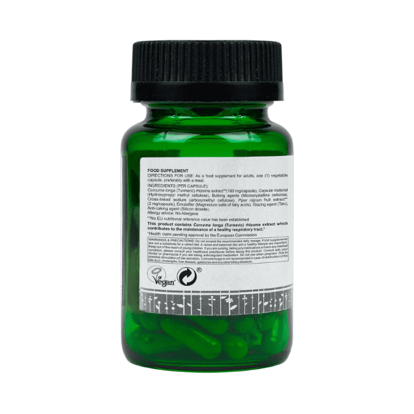 Turmeric Capsules | Curcumin Anti-Inflammatory Support | 60 Capsules | Vanan Herbal 