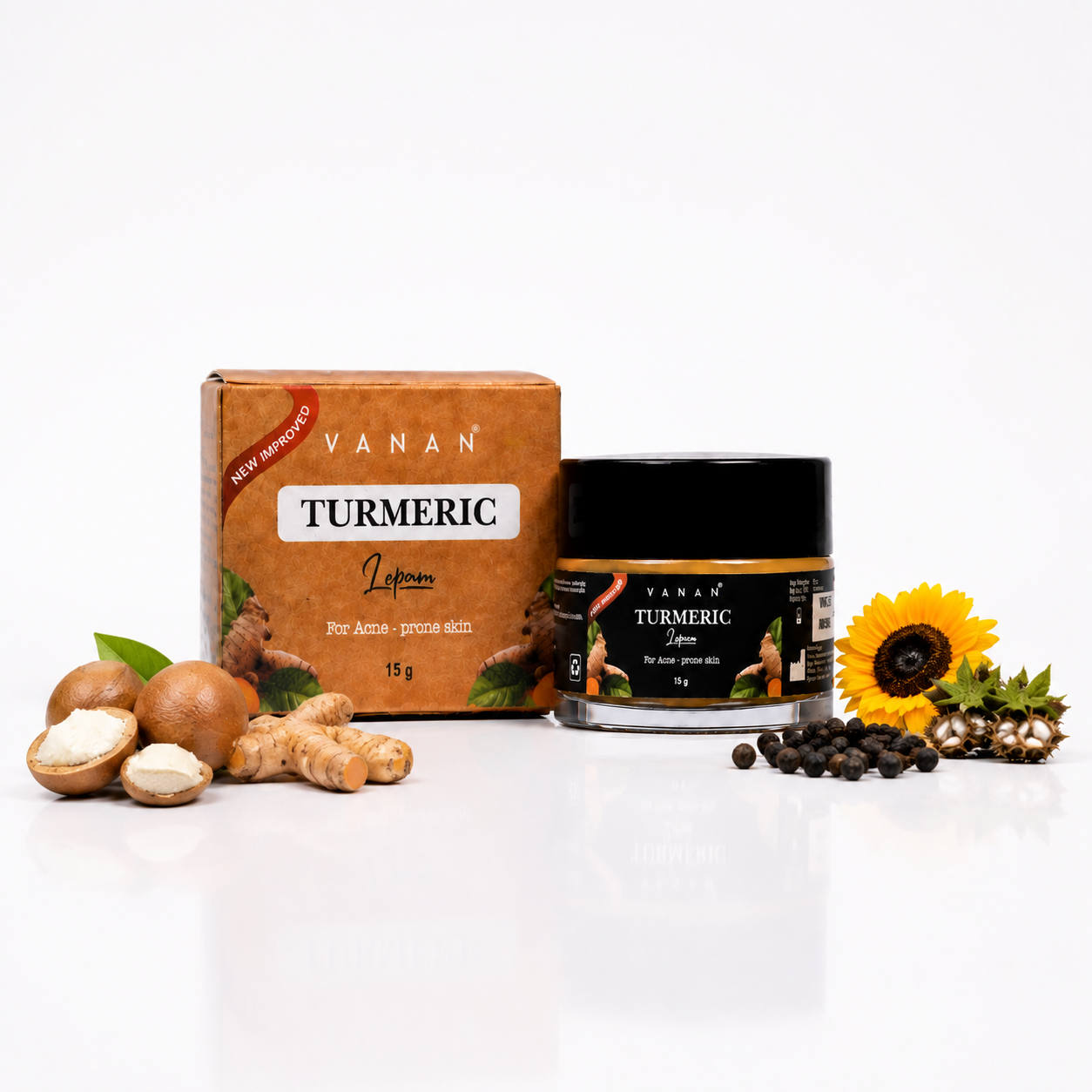 Vanan Turmeric Lepam – 15g | Brightening & Anti-Inflammatory Balm 