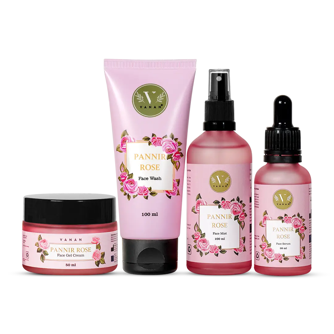 Pannir Rose Gift Box | Luxurious Skincare Collection | Vanan Herbal 