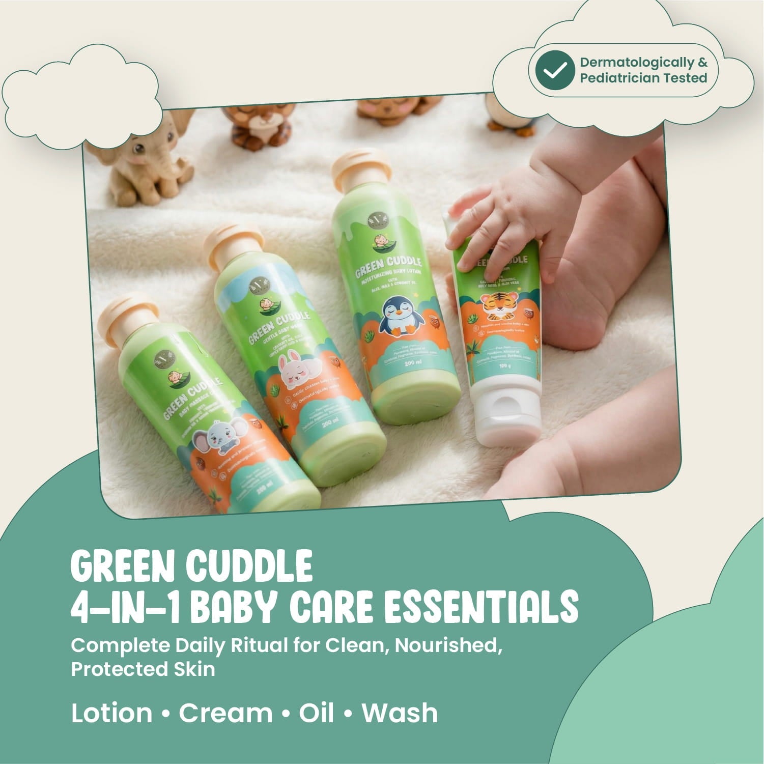Baby Care Gift Set | Gentle Daily Care for Newborns & Infants | Vanan Herbal 