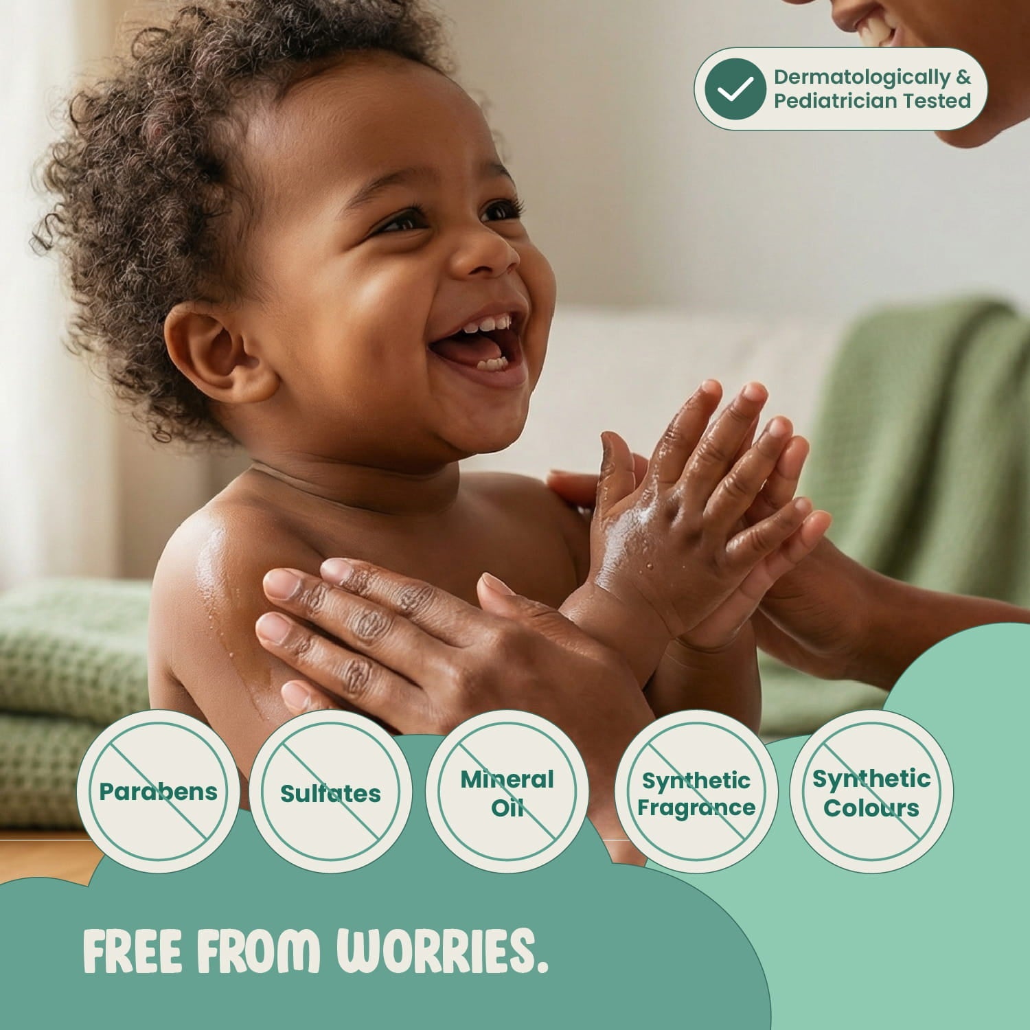Baby Massage Oil | Daily Moisturising Care | 200 ml | Vanan Herbal 