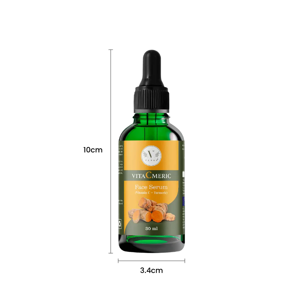 VitaCmeric Face Serum (30ml): Vitamin C 10% & Turmeric + Niacinamide 2% 