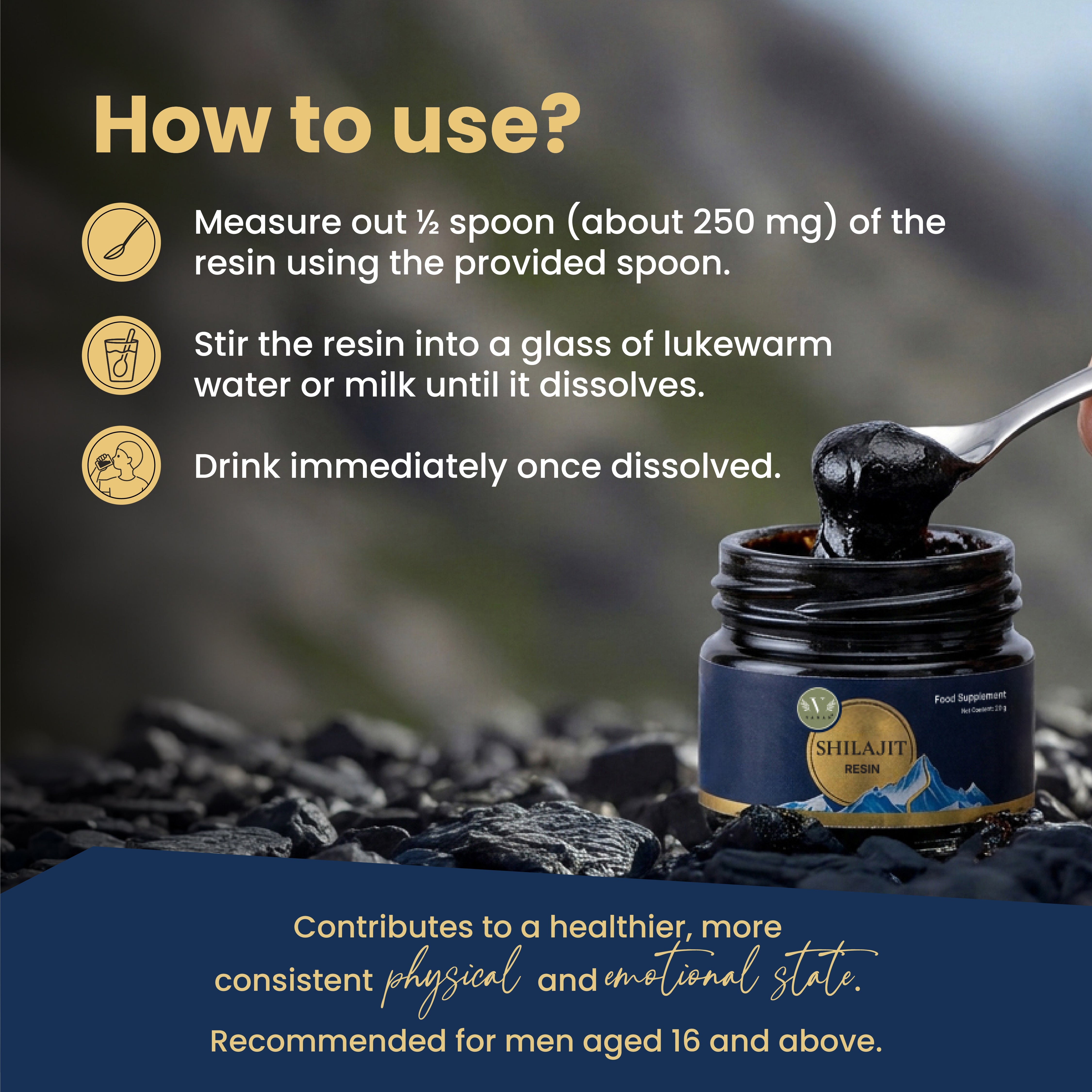 Shilajit Resin | Ayurvedic Rejuvenation & Stamina Support | Vanan Herbal 