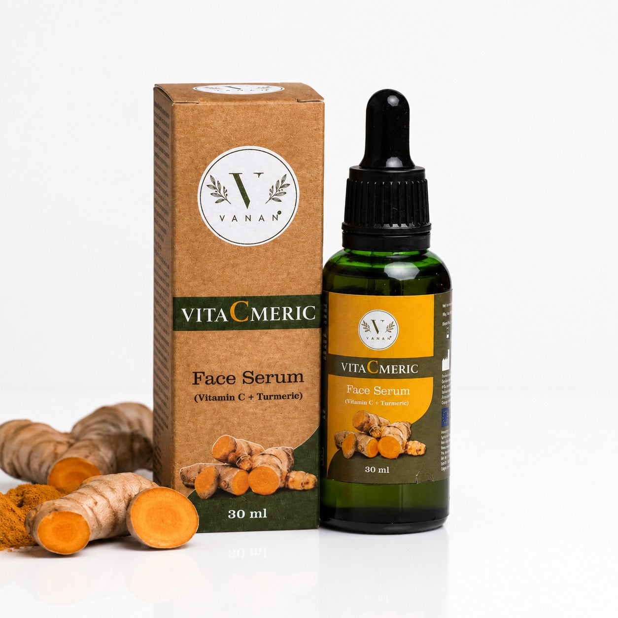VitaCmeric Face Serum (30ml): Vitamin C 10% & Turmeric + Niacinamide 2% 