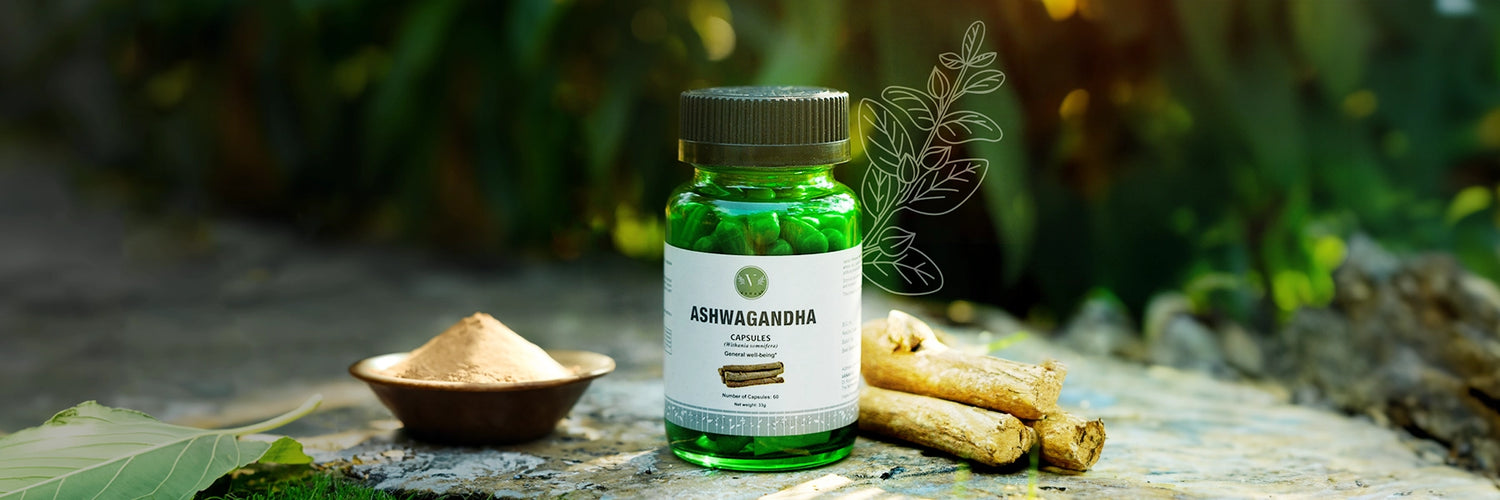 ashwagandha capsules banner images