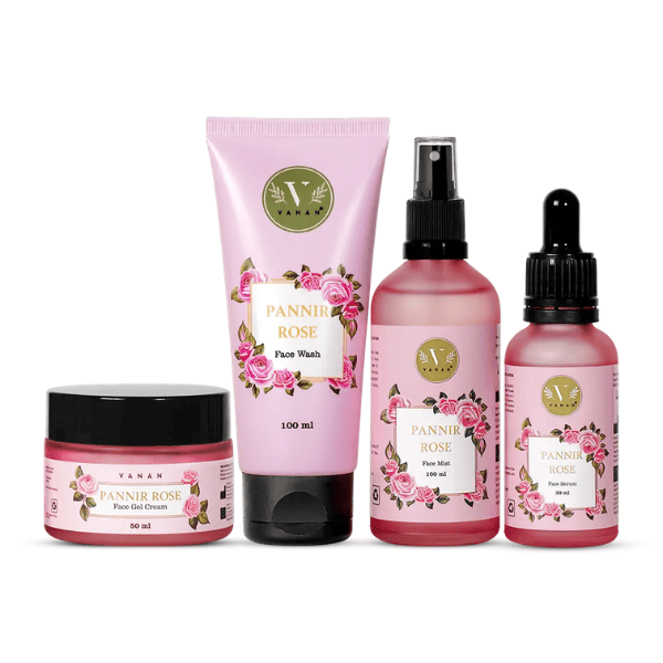 Pannir Rose Gift Box | Luxurious Skincare Collection | Vanan Herbal 