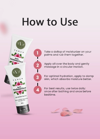 How to Use of Vanan Body Moisturizer Rose